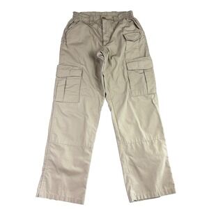 Propper Tactical Cargo‎ Pants 32/32 Khaki Cotton Blend Military Style Ripstop
